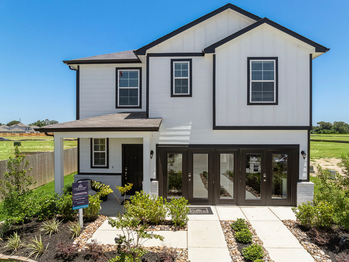 Black and White Modern Farmhouse Exterior