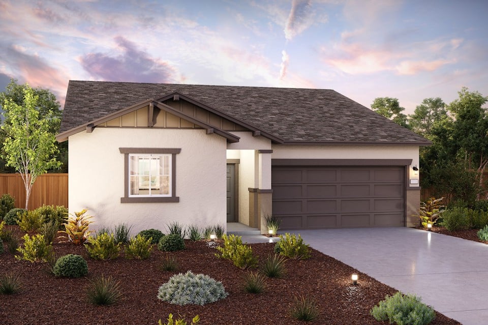 liberty hill, camellia elevation b rendering, right swing, tulare, ca