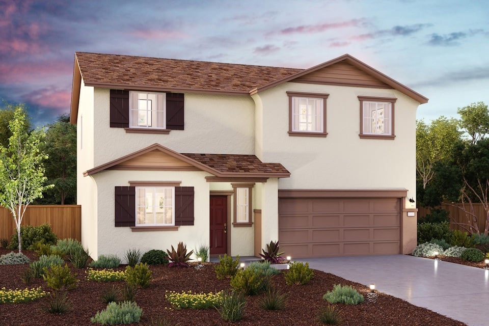 liberty hill, marigold elevation c rendering, right swing, tulare, ca