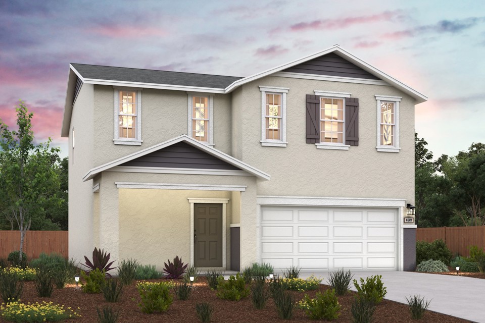 crest view, fig elevation c rendering, right swing, merced, ca