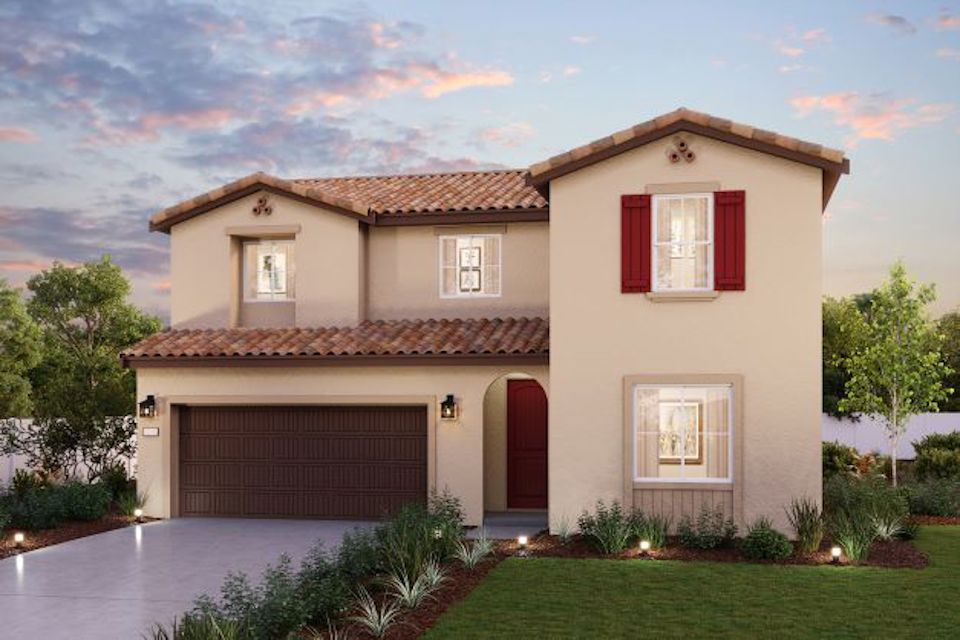 Plan 2 elevation A exterior rendering at Parkside by Century Communities