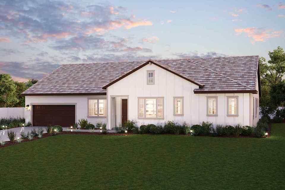Plan 1 elevation A exterior rendering at Promontory at Ridgemark by Century Communities