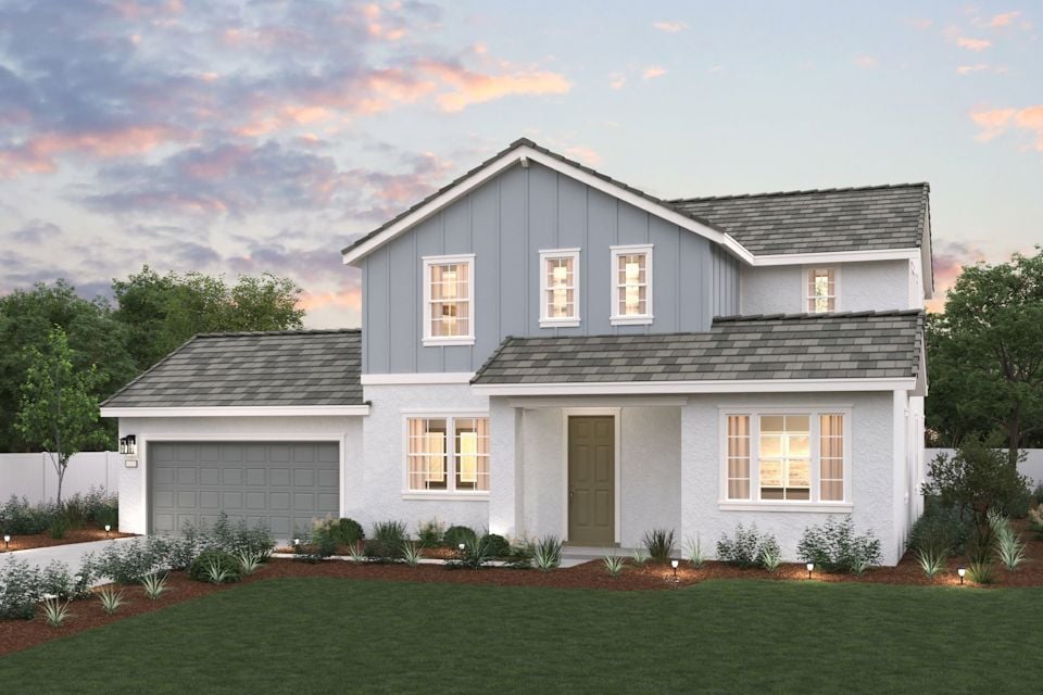Plan 6 elevation A exterior rendering at Promontory at Ridgemark by Century Communities