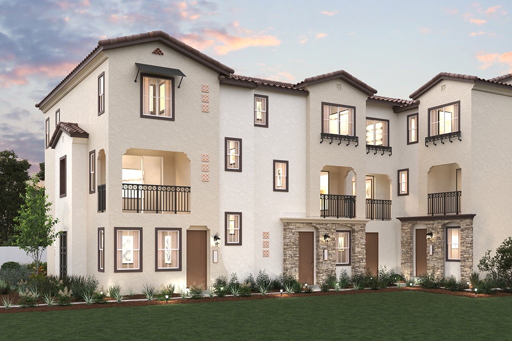 New Townhomes In Pomona CA   5 Plex G Th Scheme1 Gen3 Elev Dsk 