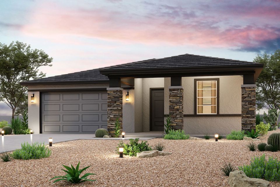 The Residence 6 Elevation C at Village at Sundance - The Vistas Collection