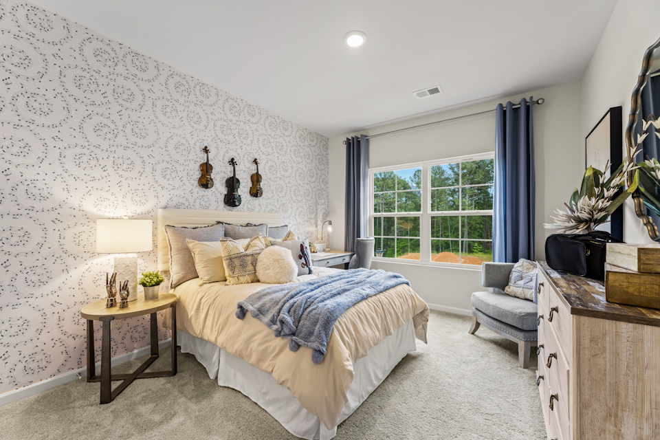 secondary bedroom at Baldwin Place by Century Communities in Dawsonville Georgia